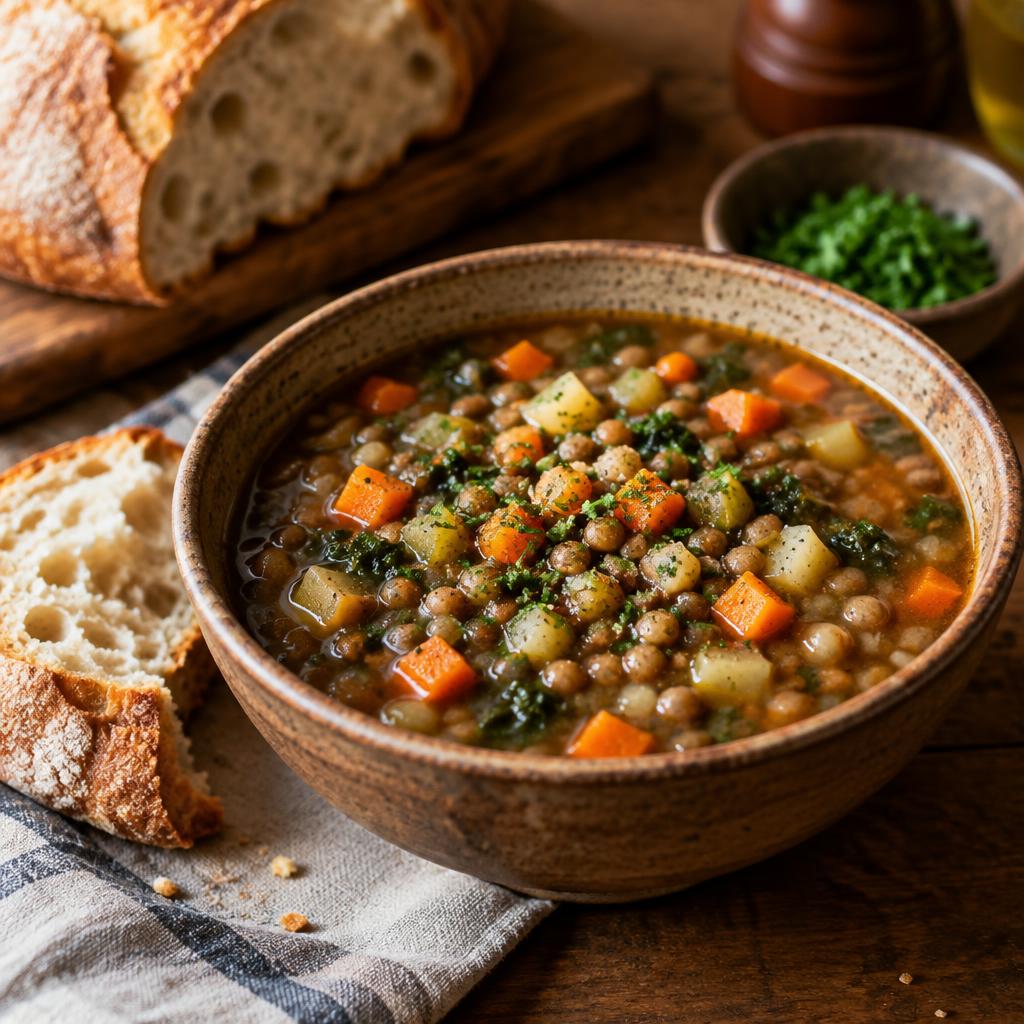 Hearty Lentil Vegetable Soup